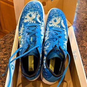 Hoka Blue and White Track Spikes